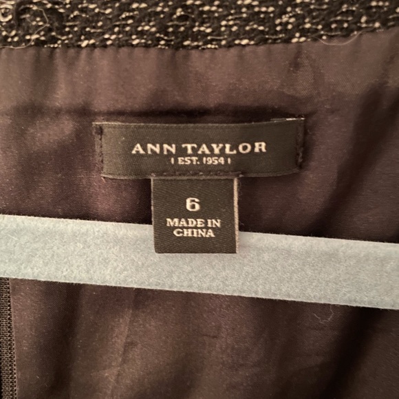 Ann Taylor: Black and White Tweed Dress - Picture 2 of 5